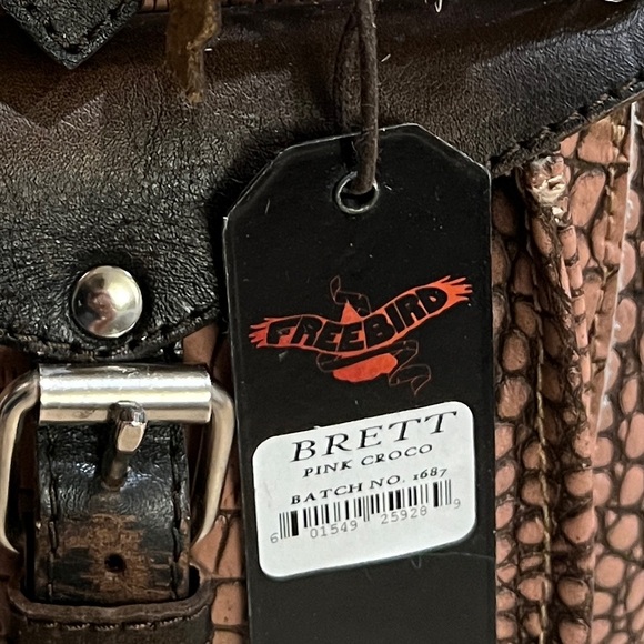 New Freebird by Steven Brett Pink Croco Backpack - Picture 12 of 12